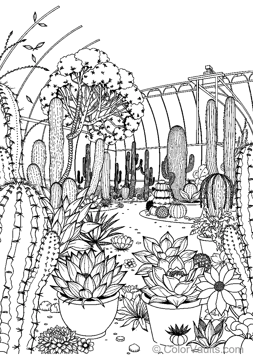 Greenhouse Succulent Garden