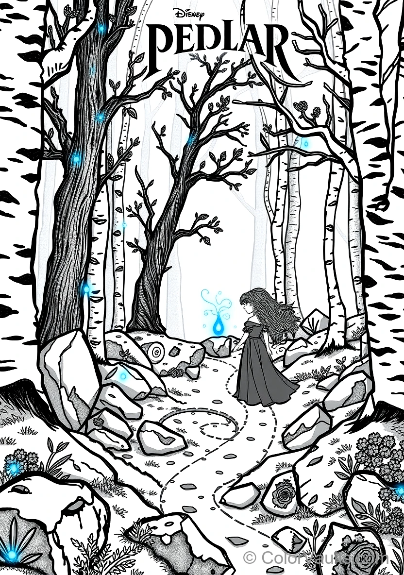 Merida Following the Trail of Glowing Blue (Scene 19)