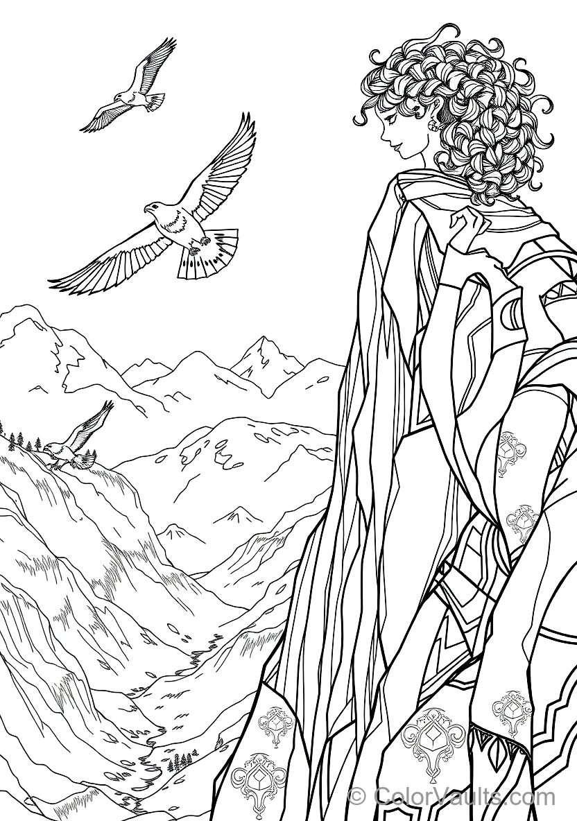 Merida Proudly Climbing the Sheer Stone Face of (Scene 10)