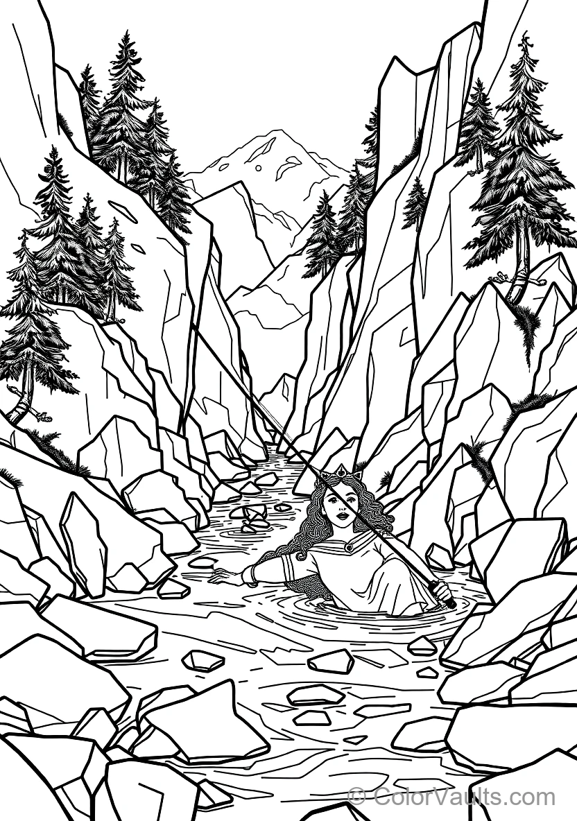 Queen Elinor As a Gentle Mother Bear and Merida (Scene 15)