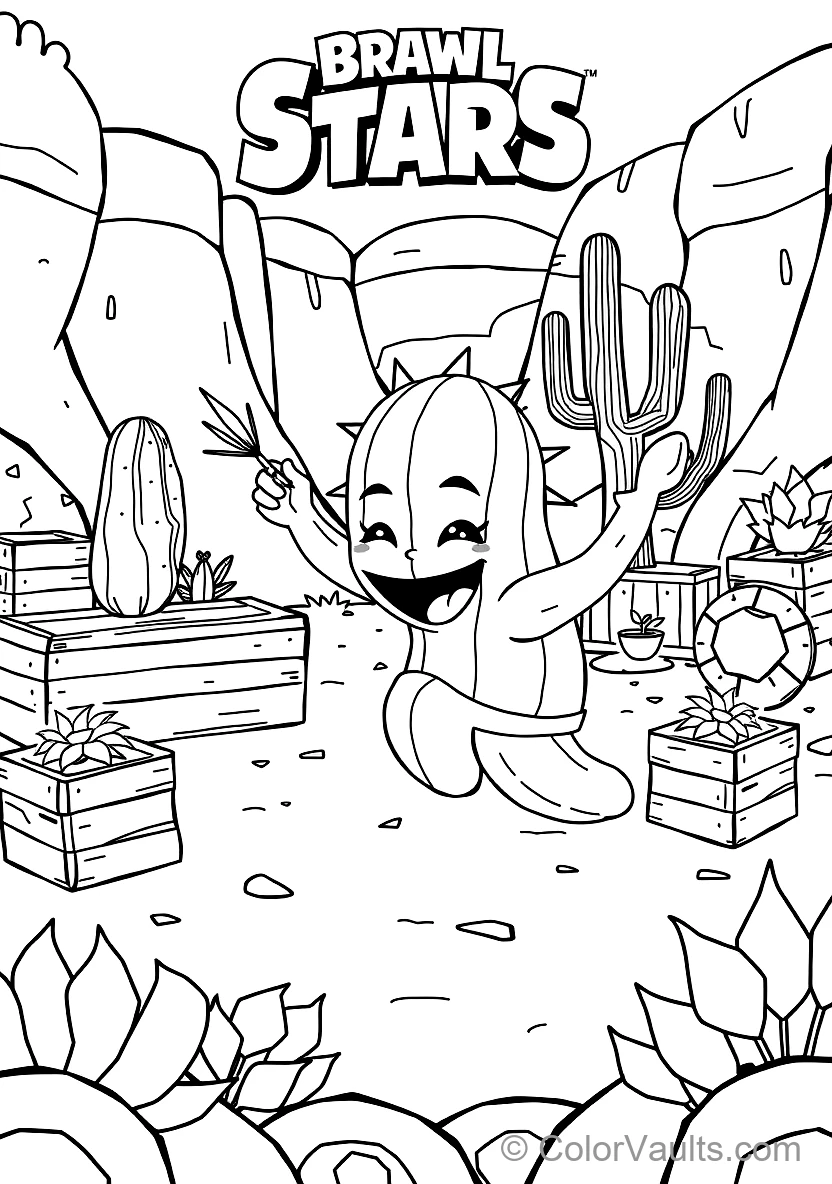 Brawl Stars coloring page 2
