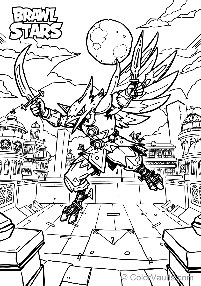 Crow the Sharp-feathered Toxic Crow Warrior Throwing