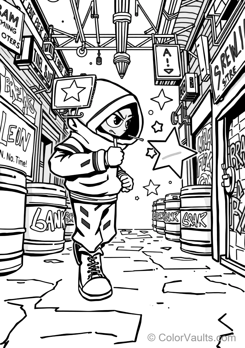 Leon the Stealthy Hero in His Green Chameleon Hoodie (Scene 5)