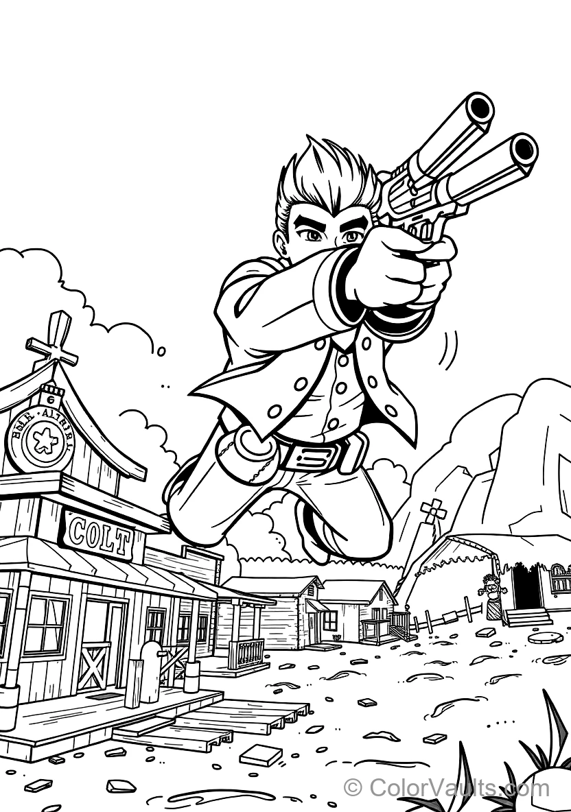 Colt the Handsome Lawman mit Styled Pompadour Hair (Scene 5)