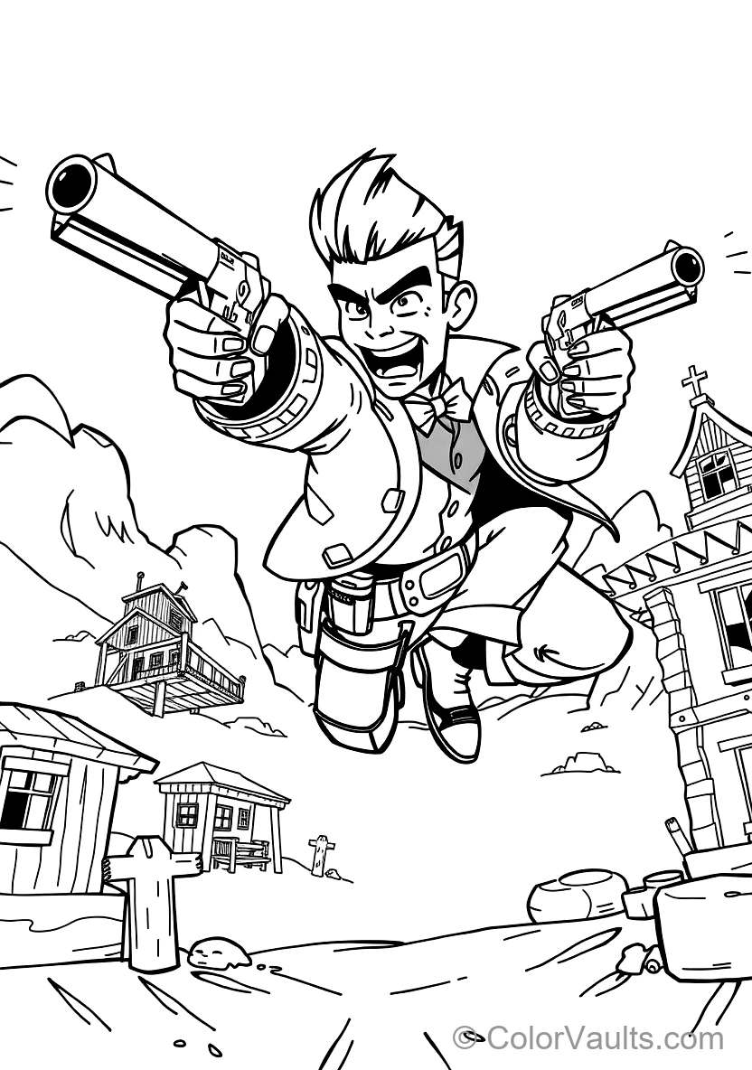 Colt de Handsome Lawman met Styled Pompadour Hair (Scène 12)