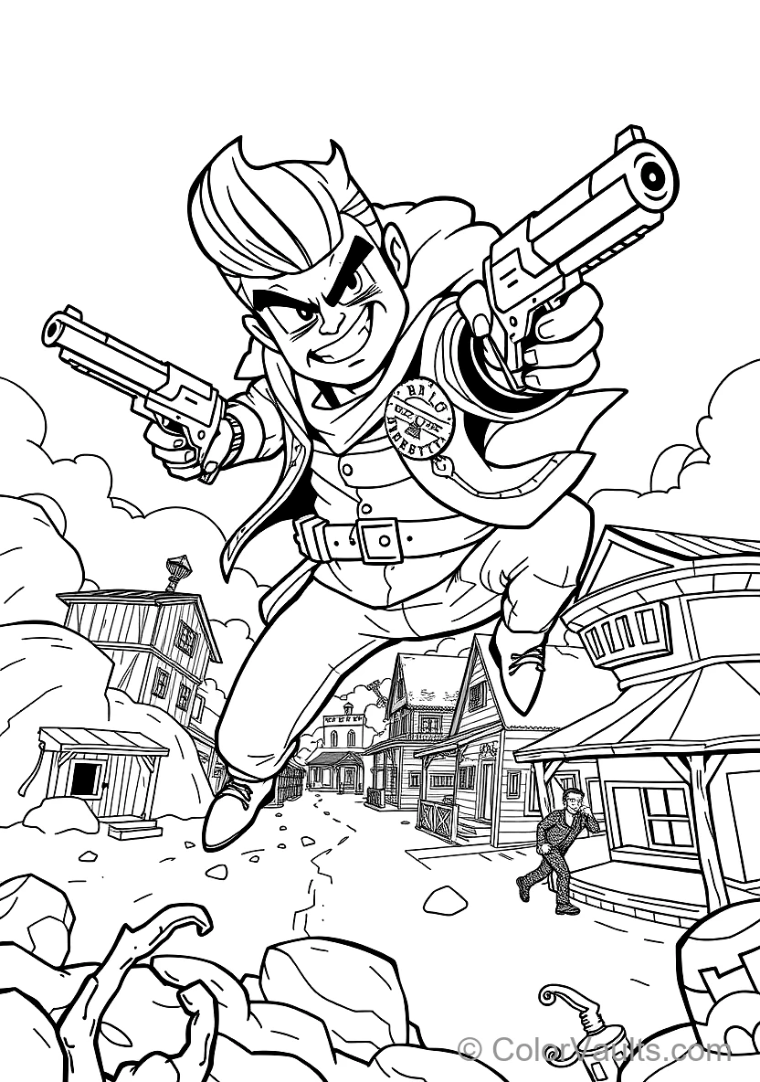 Colt the Handsome Lawman mit Styled Pompadour Hair (Scene 16)