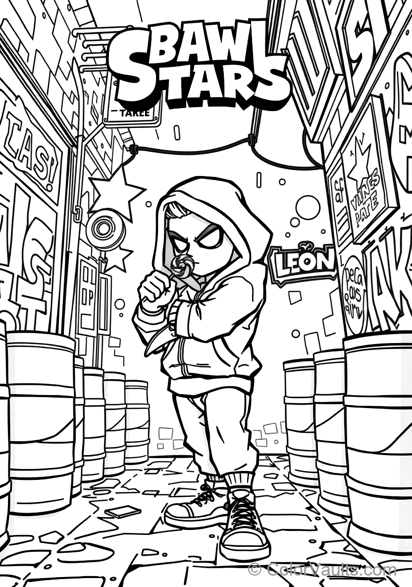 Leon the Stealthy Hero in His Green Chameleon Hoodie (Scene 19)
