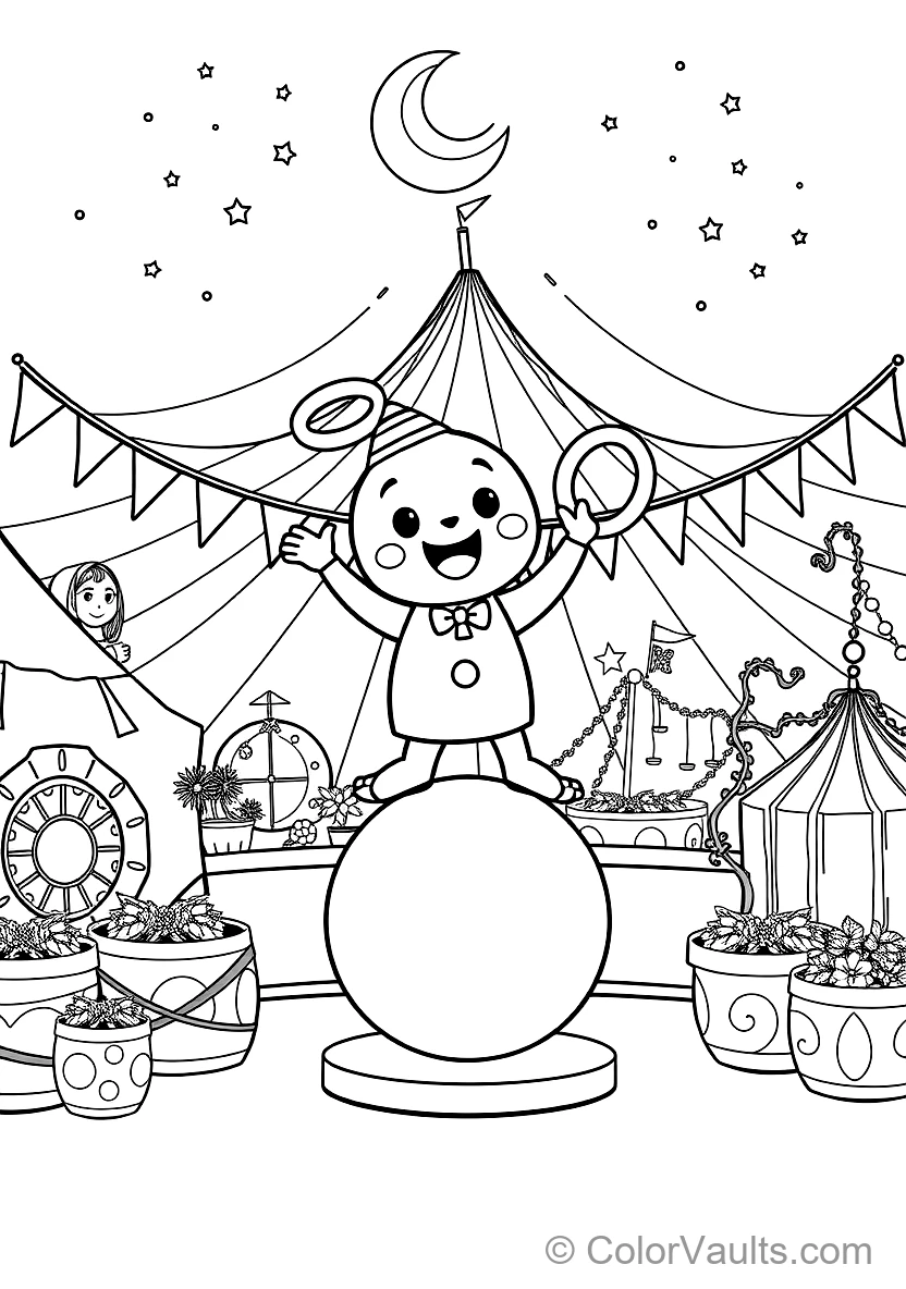 Bumba the Cute Cartoon Mascot (studio 100) Balancing (Scene 4)