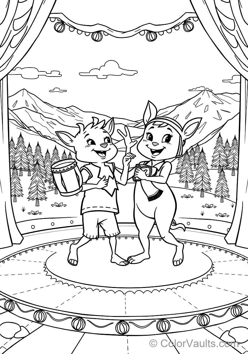 Bumba and His Best Friend Bumbalu Dancing Happily (Scene 3)