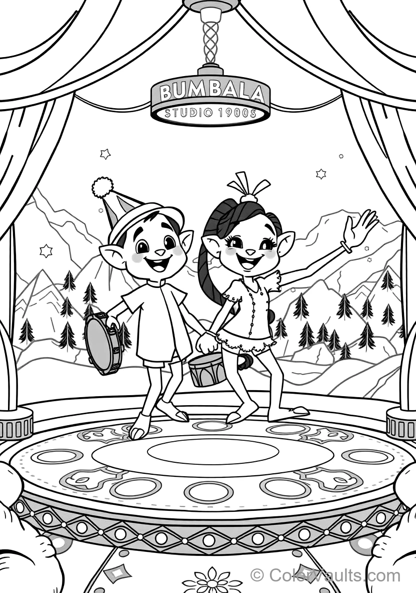 Bumba and His Best Friend Bumbalu Dancing Happily (Scene 4)