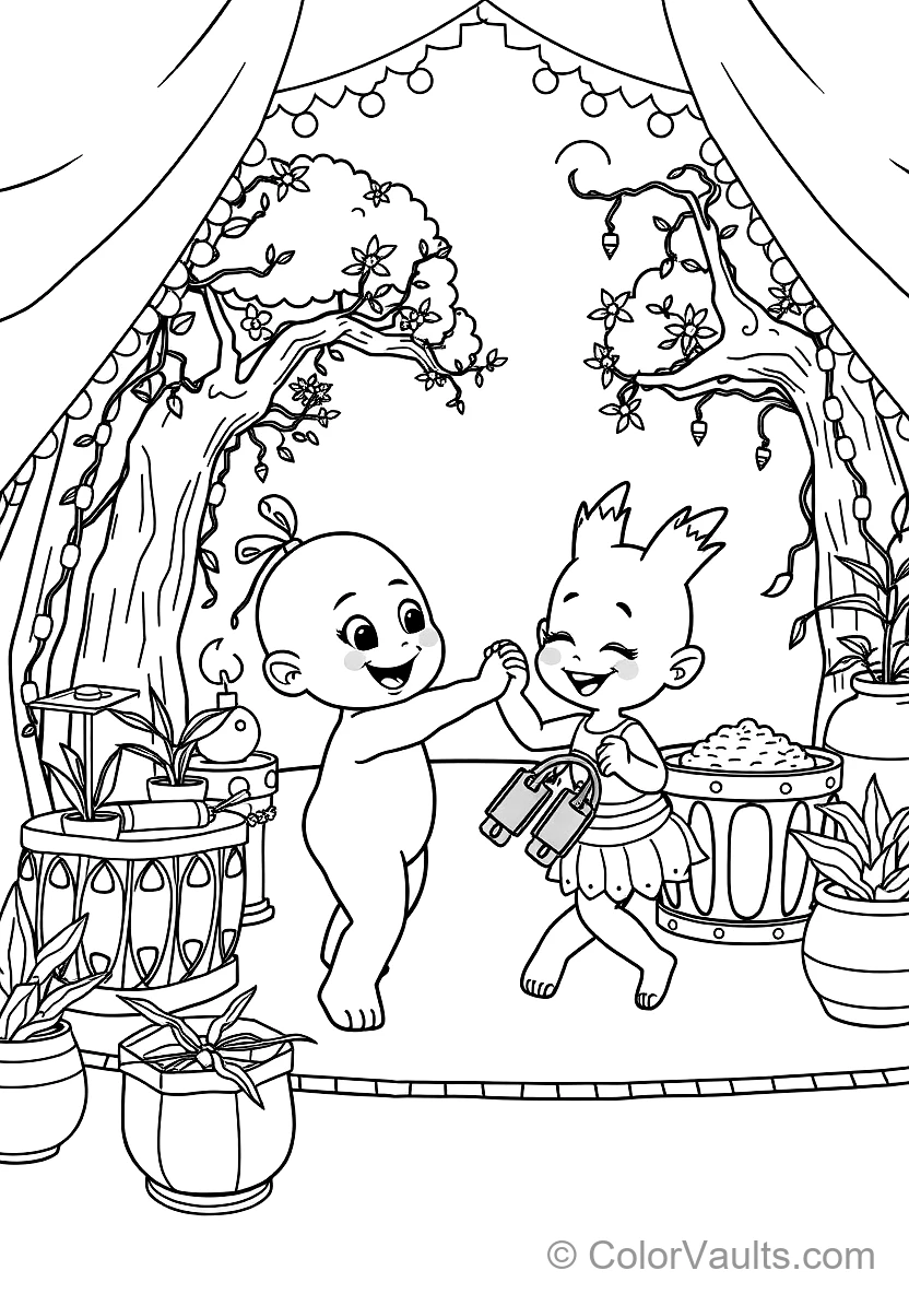 Bumba und His Best Friend Bumbalu Dancing Happily (Scene 6)