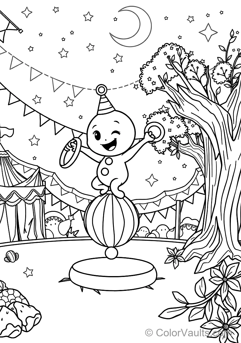 Bumba the Mignon Cartoon Mascot (studio 100) Balancing (Scene 13)