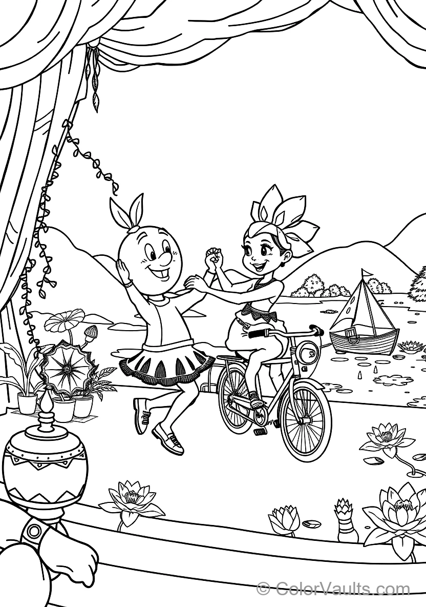 Bumba und His Best Friend Bumbalu Dancing Happily (Scene 10)