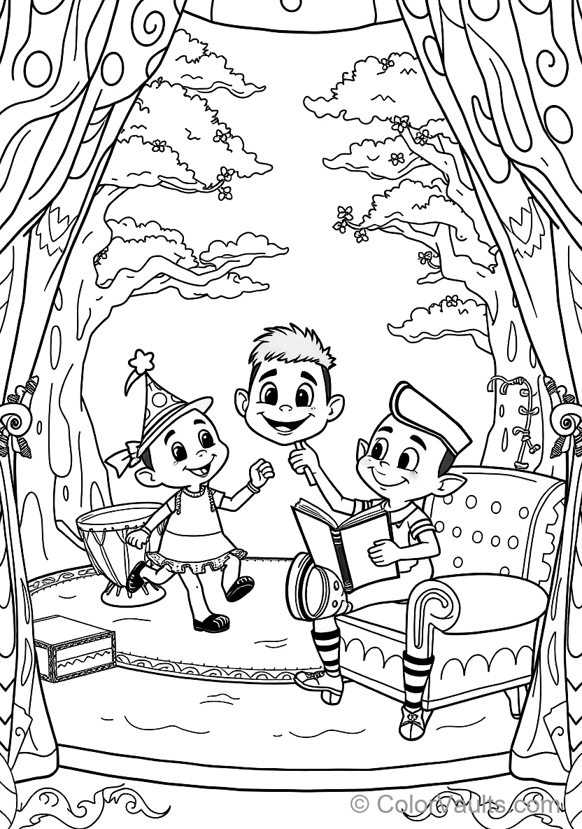 Bumba et His Best Friend Bumbalu Dancing Happily (Scene 13)