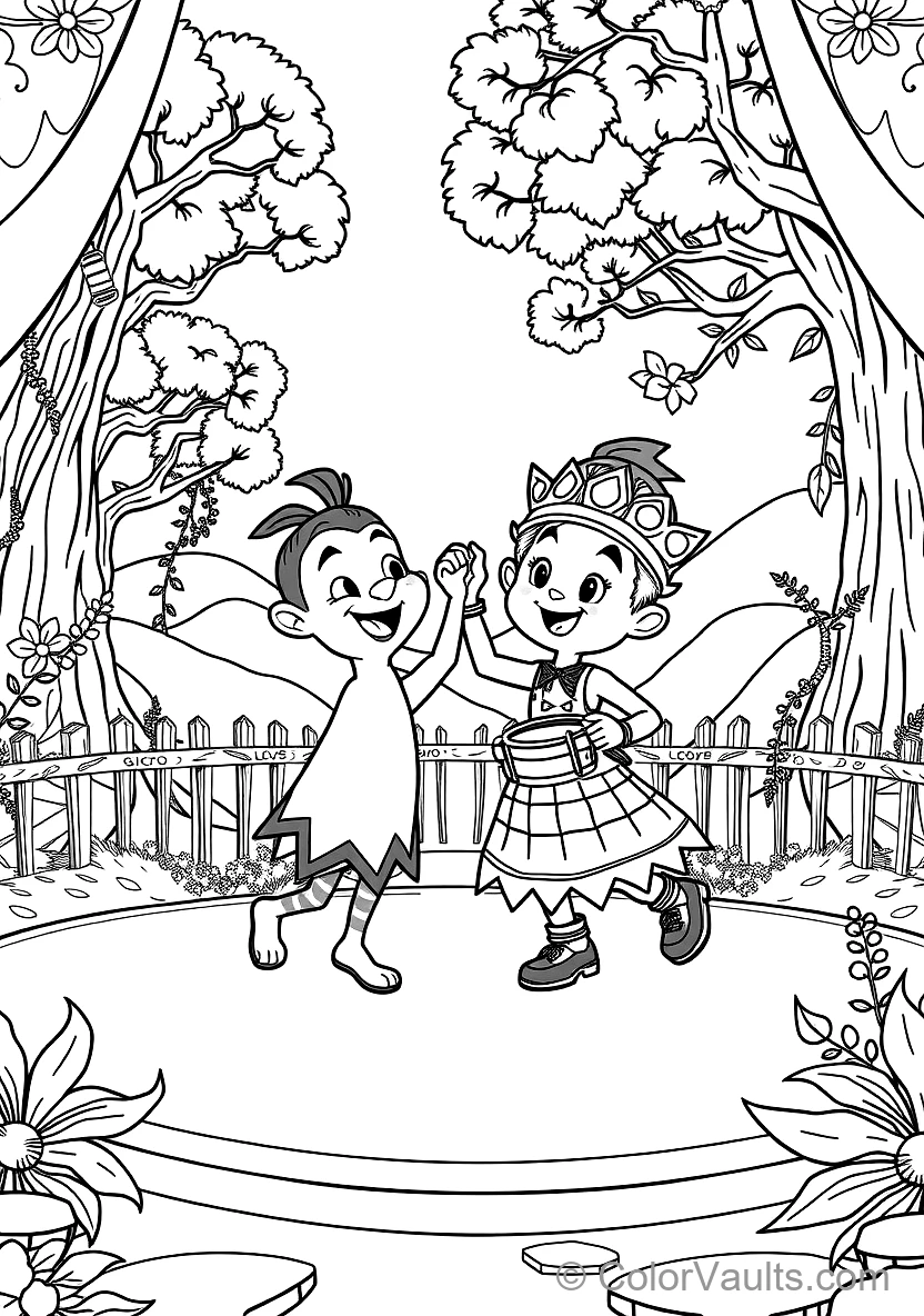 Bumba und His Best Friend Bumbalu Dancing Happily (Scene 14)