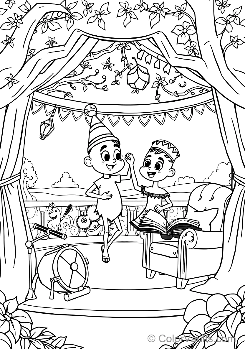 Bumba und His Best Friend Bumbalu Dancing Happily (Scene 17)