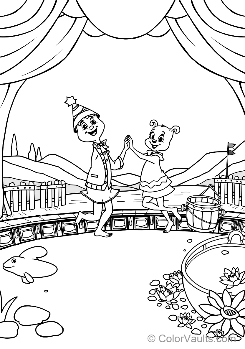 Bumba et His Best Friend Bumbalu Dancing Happily (Scene 18)