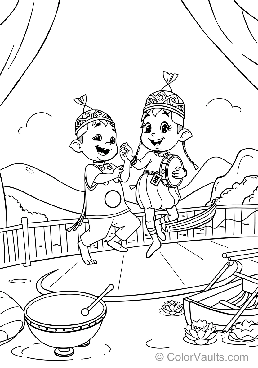 Bumba et His Best Friend Bumbalu Dancing Happily (Scene 21)