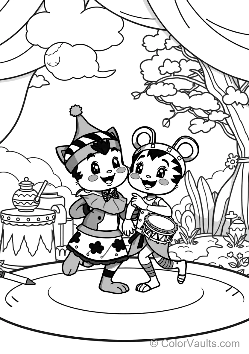Bumba und His Best Friend Bumbalu Dancing Happily (Scene 24)