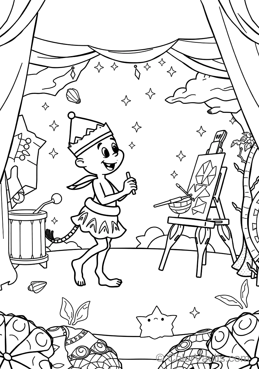 Bumba und His Best Friend Bumbalu Dancing Happily (Scene 25)