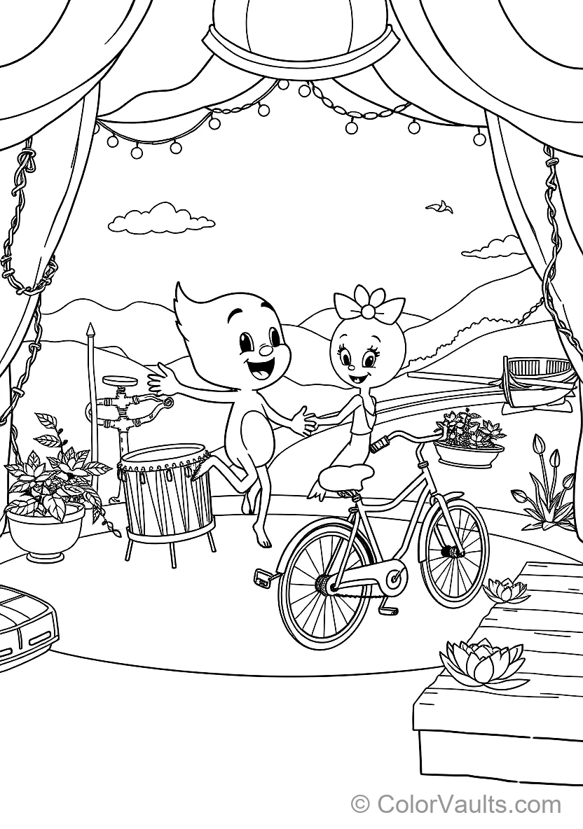 Bumba und His Best Friend Bumbalu Dancing Happily (Scene 38)