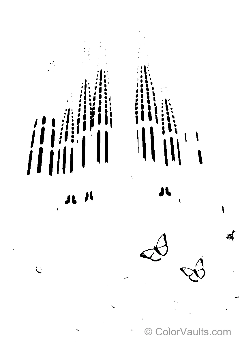 Abstract Butterfly and Shapes