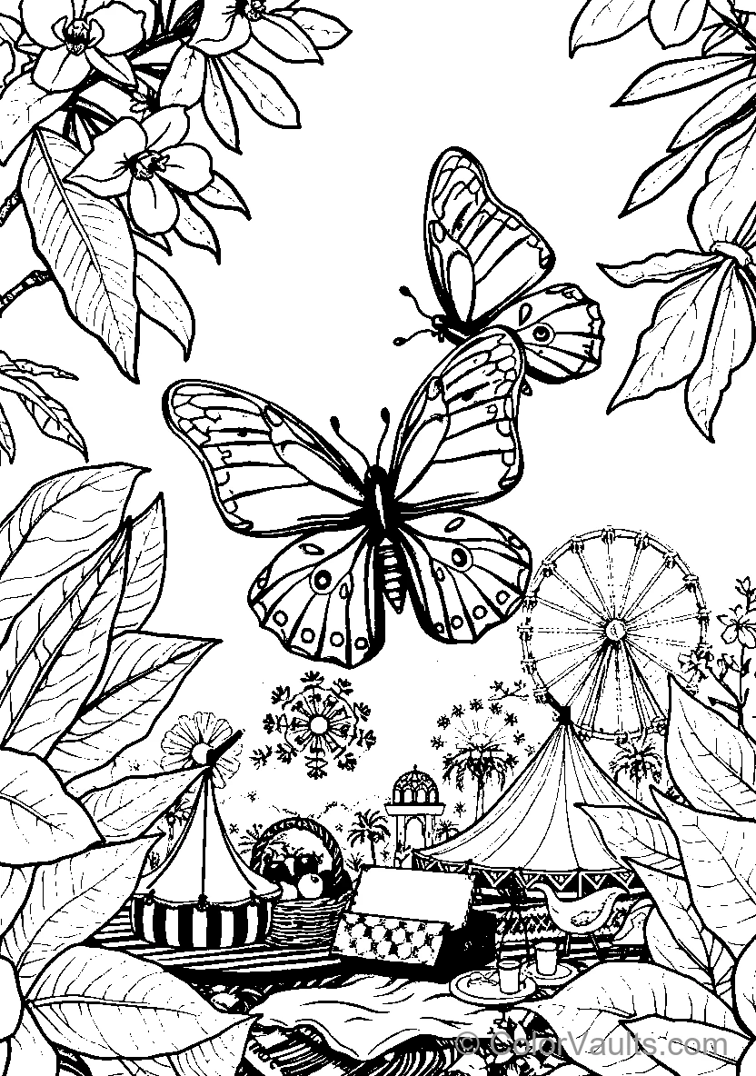 Butterflies At A Carnival