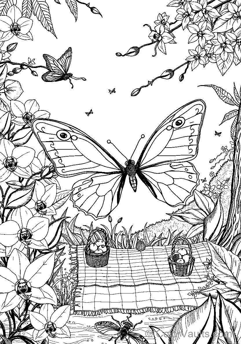 Butterflies At A Picnic
