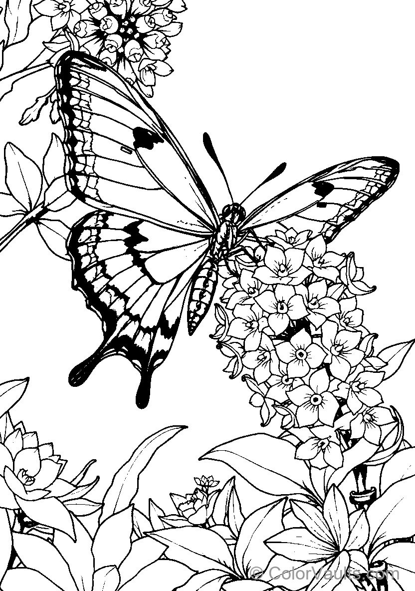 Butterfly Among Blossoms
