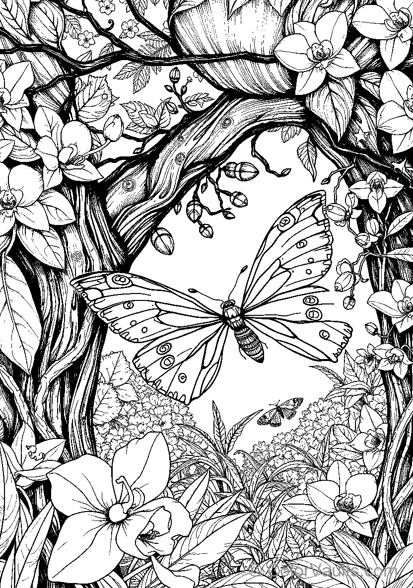 Butterfly Among Blossoms (Scene 3)