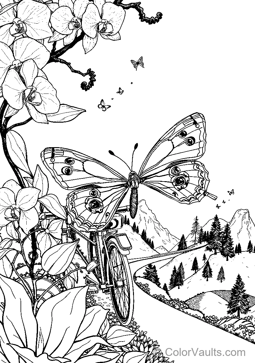 Butterfly Among Blossoms (Scene 5)