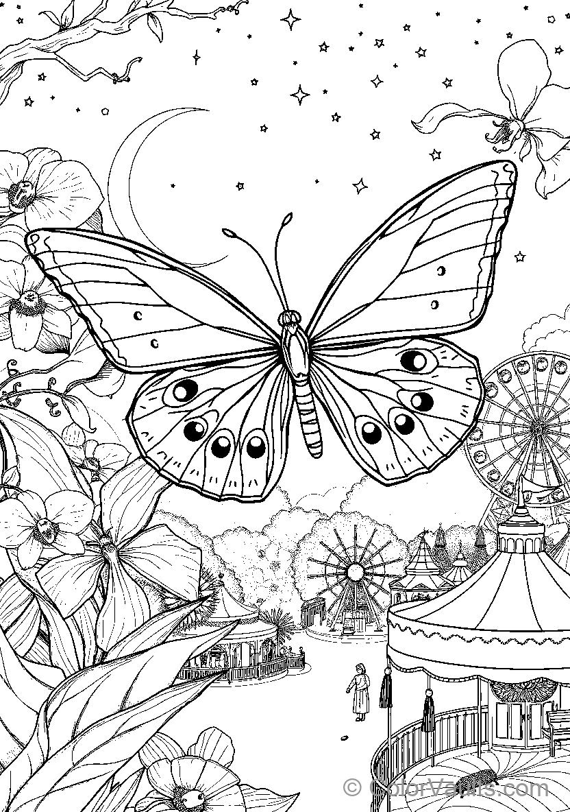 Butterfly At A Carnival
