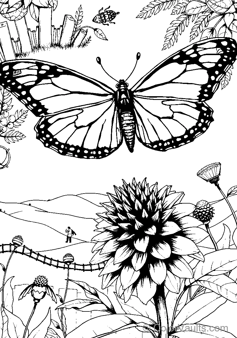 Butterfly In Nature (Scene 5)