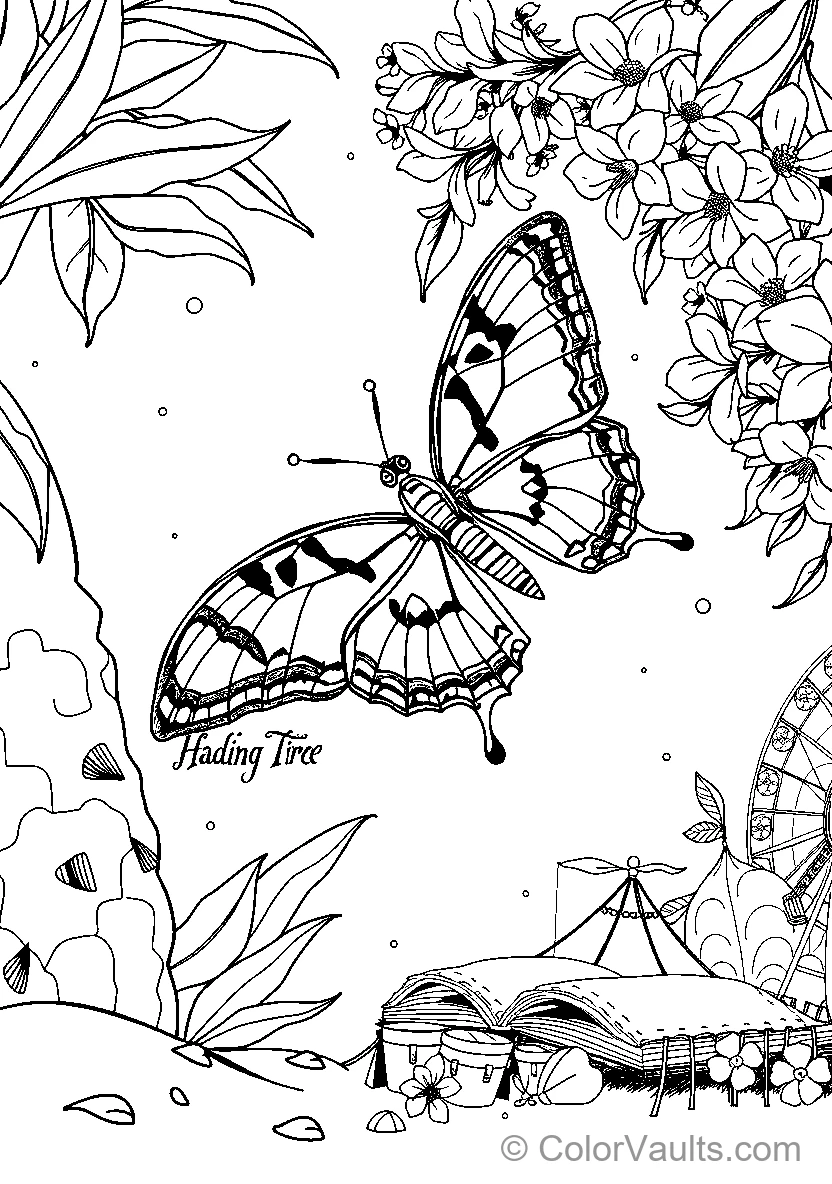 Butterfly In Nature (Scene 7)
