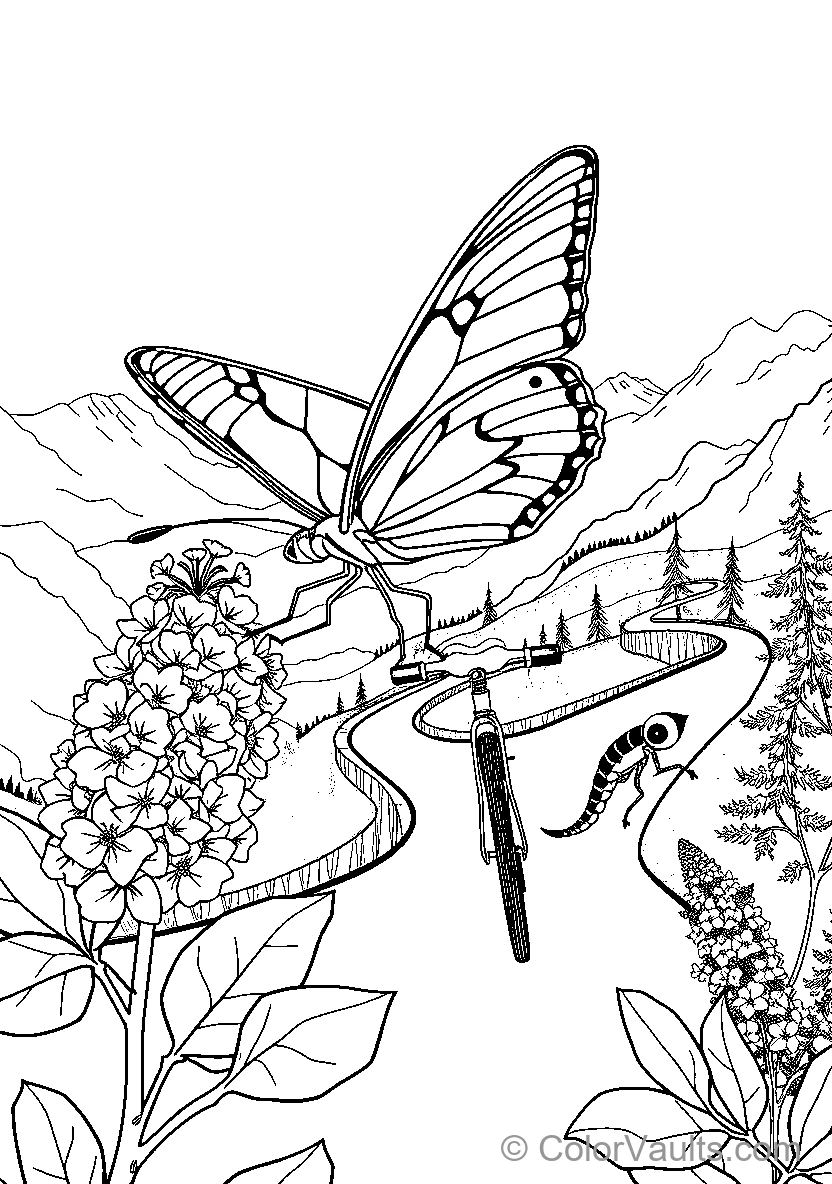Butterfly With Dragonfly