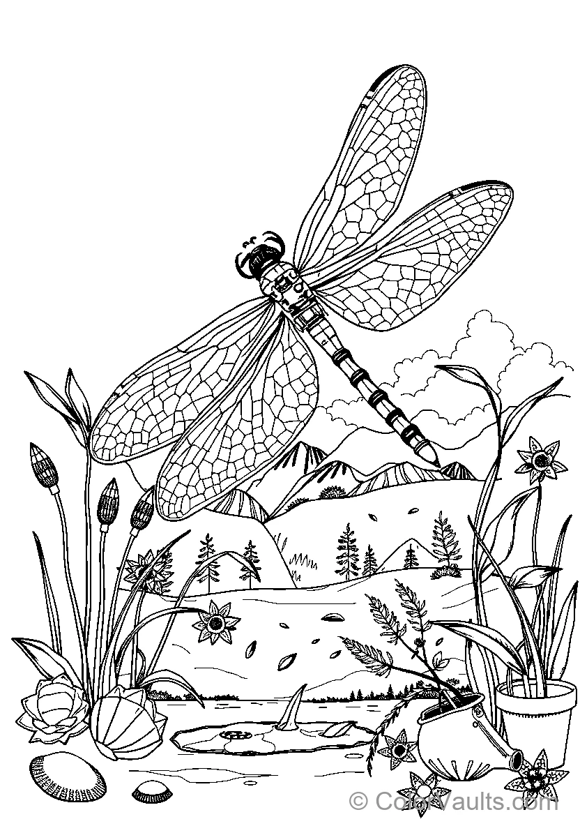 Dragonfly In Nature