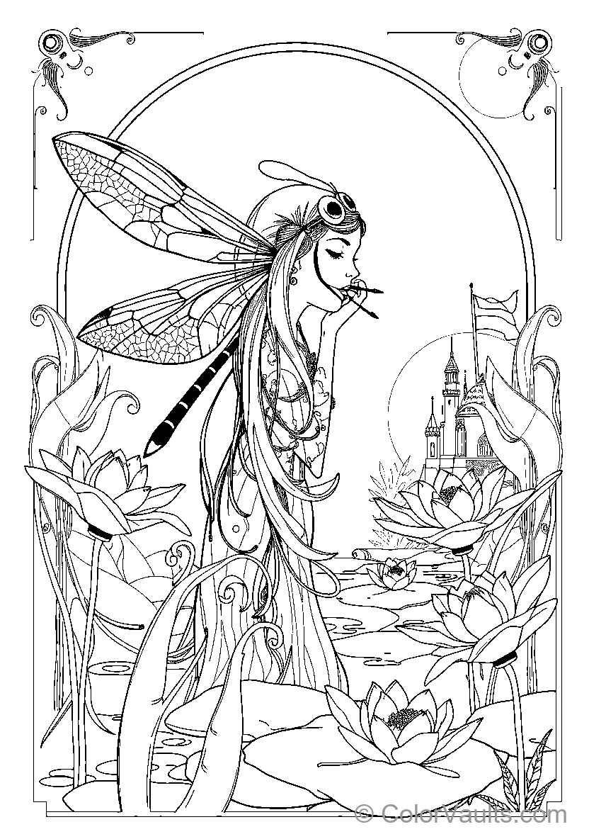 Fairy Dragonfly Castle