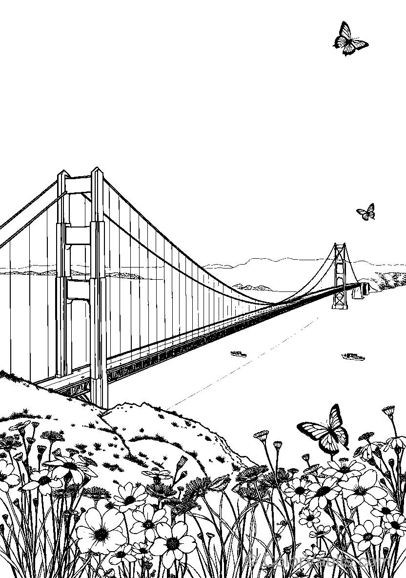 Golden Gate Bridge Butterflies
