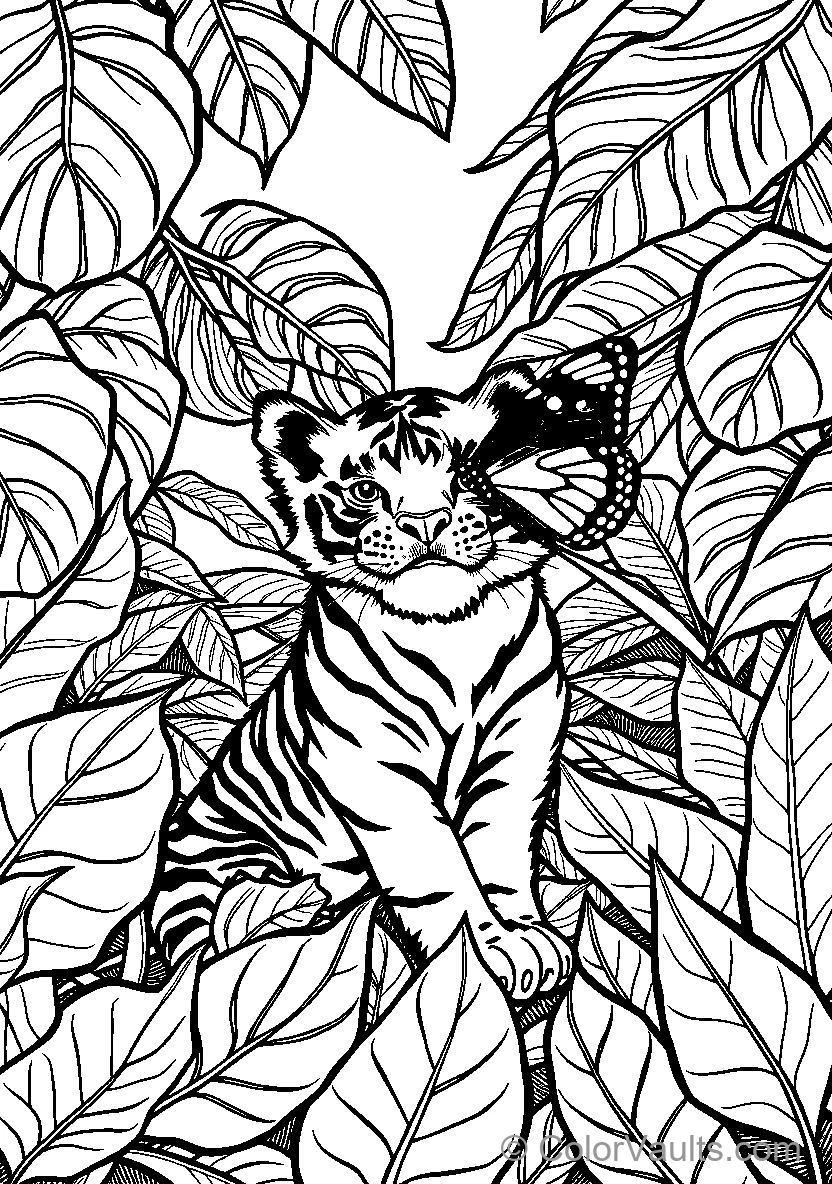 Tiger With Butterfly Wings
