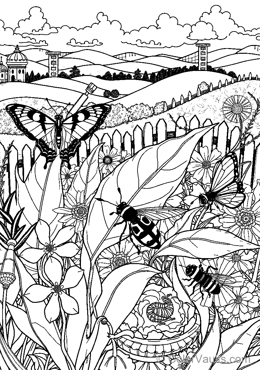 Butterfly Garden Landscape