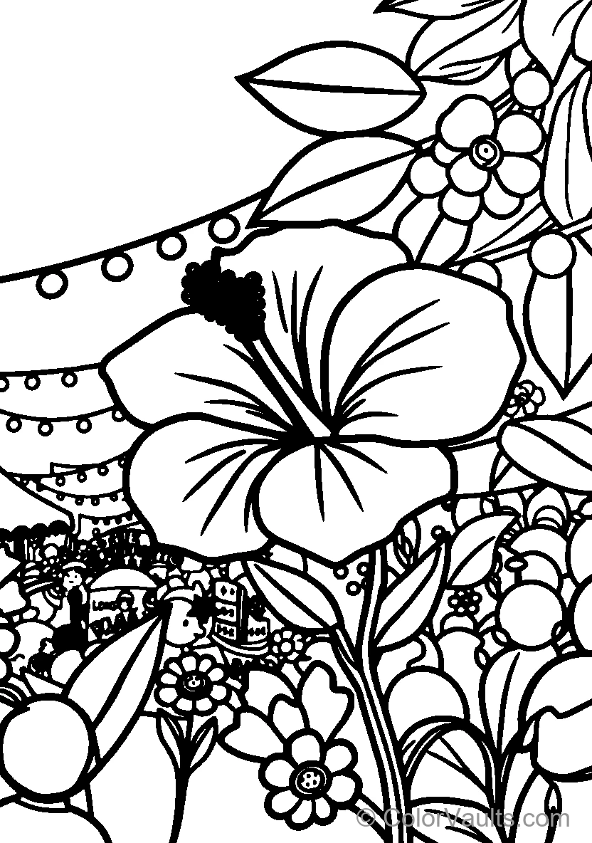 Butterfly Amidst Blooming Flora