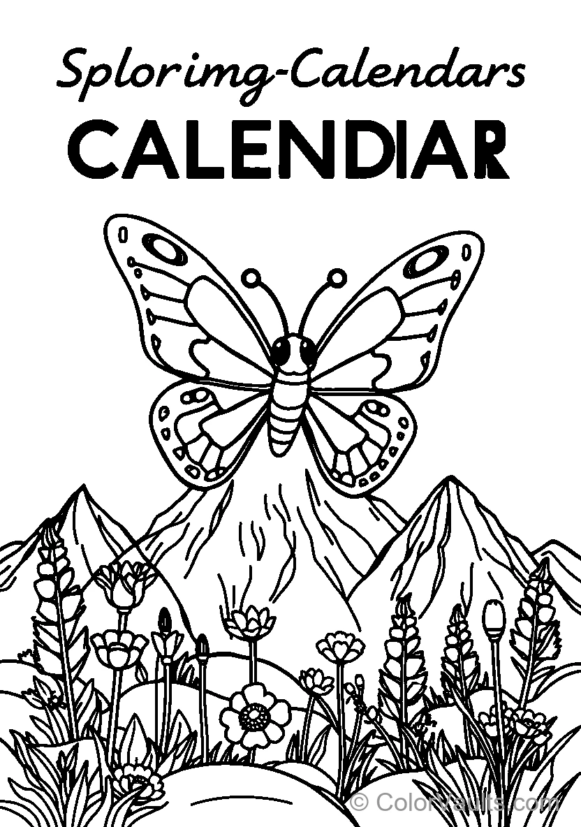 Butterfly Among Flowers (Scene 9)