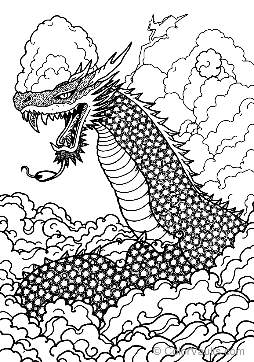 One Piece a Highly Detailed Kaido As the Eastern Dragon