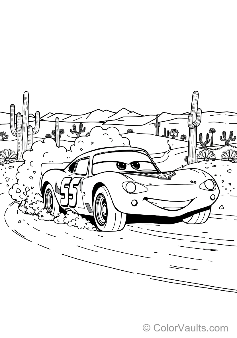 Doc Hudson in Classic Hudson Hornet Racing Paint (Scene 2)