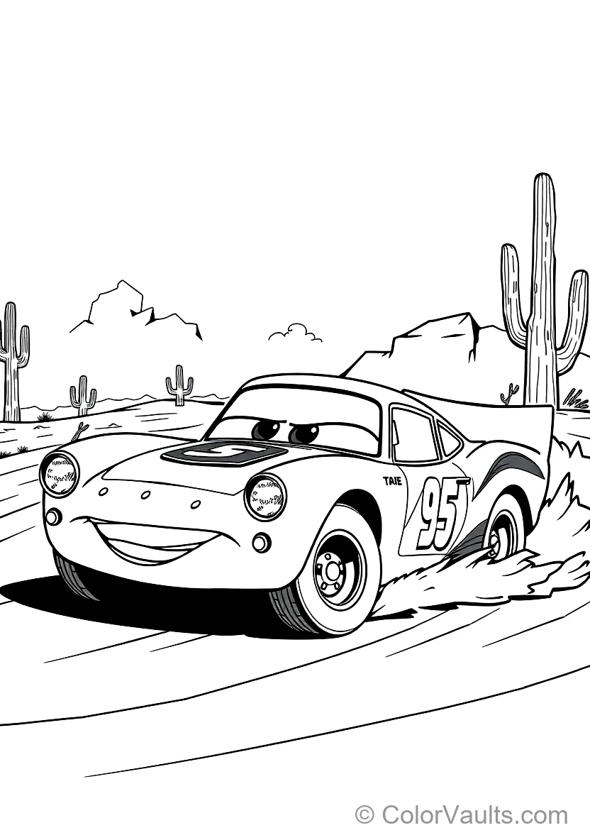 Doc Hudson in Classic Hudson Hornet Racing Paint (Scene 4)