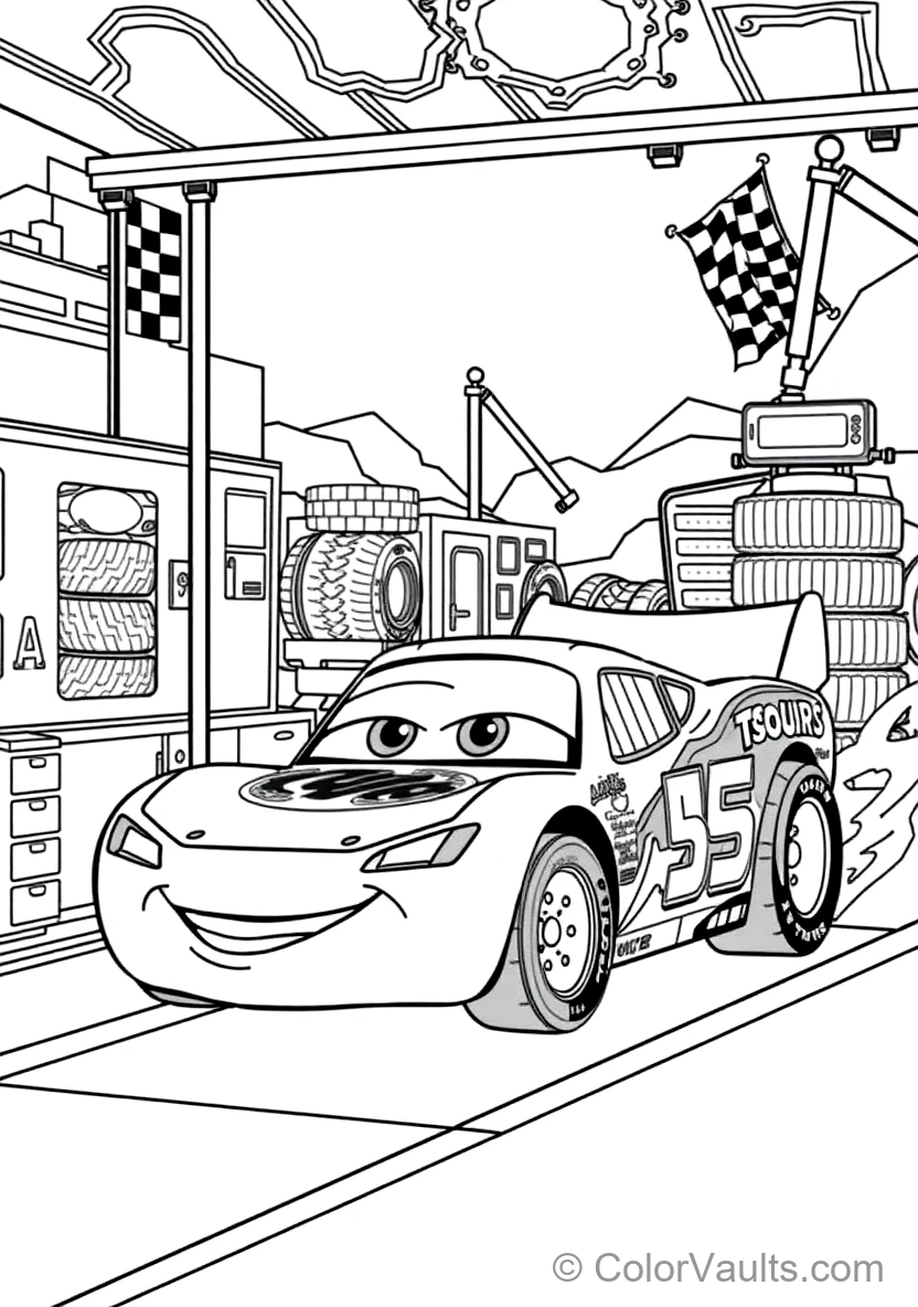 Guido and Luigi Executing a Lightning-fast 4-tire Pit