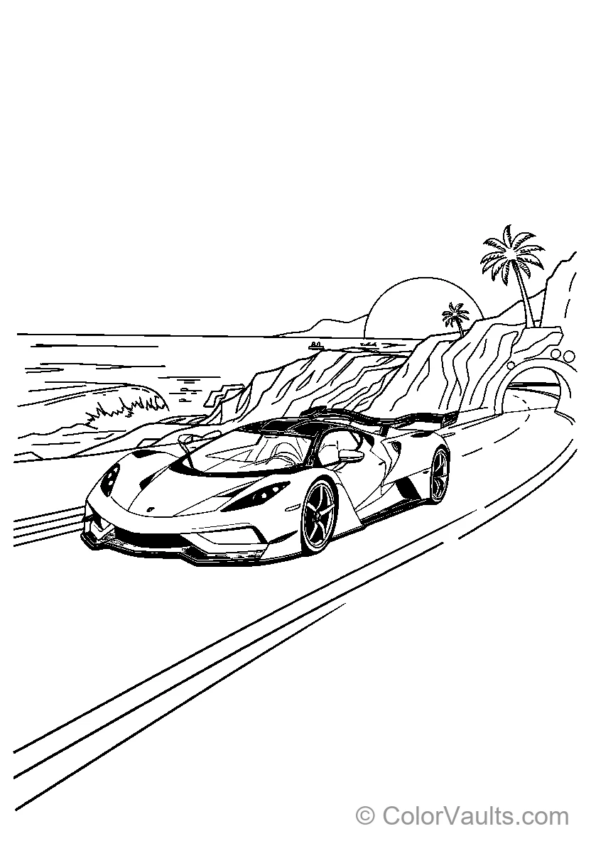 Sports Car Coastal Drive