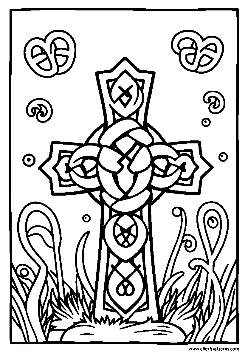 Celtic Sea Life Coloring Page