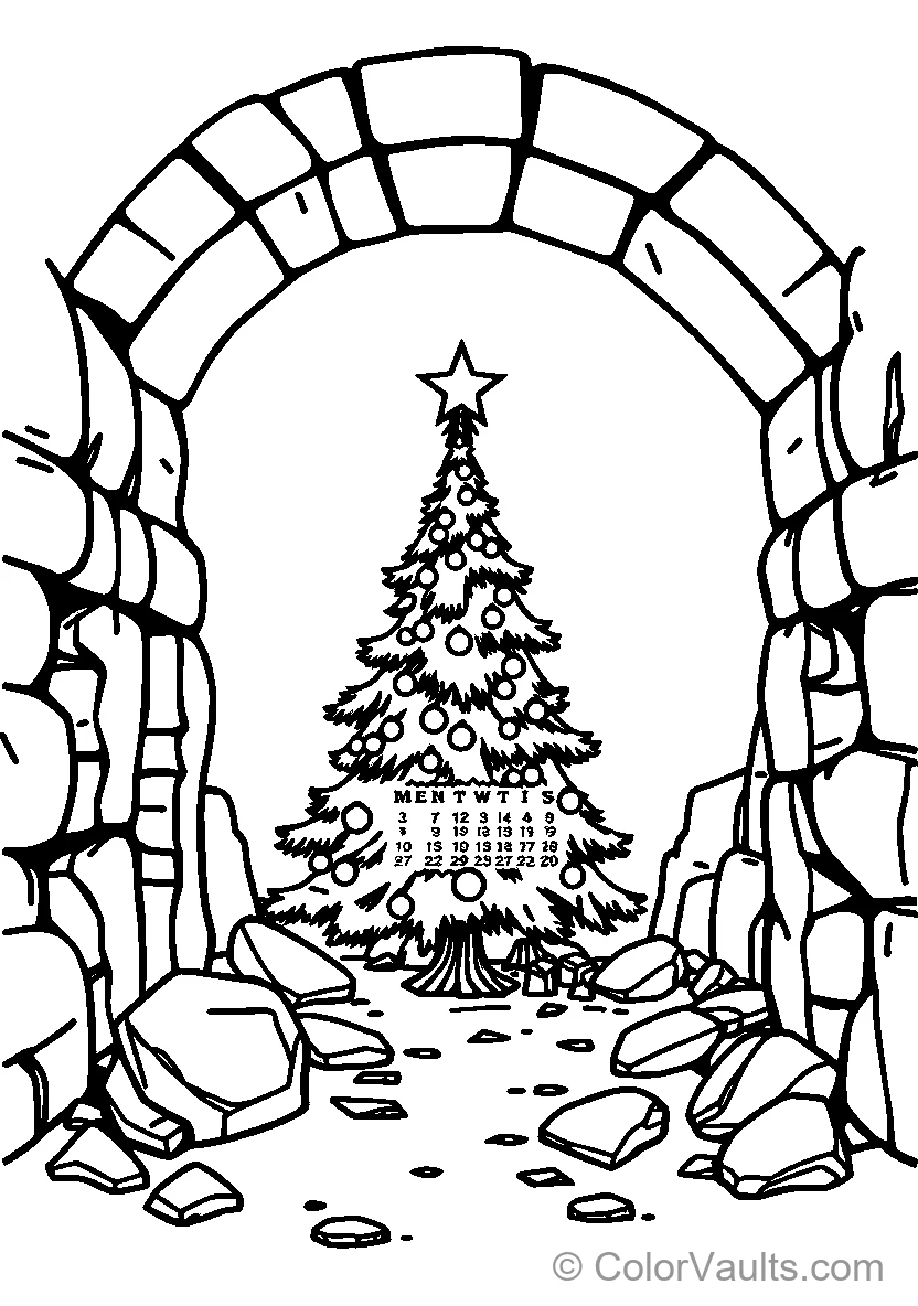 Weihnachten Tree Archway
