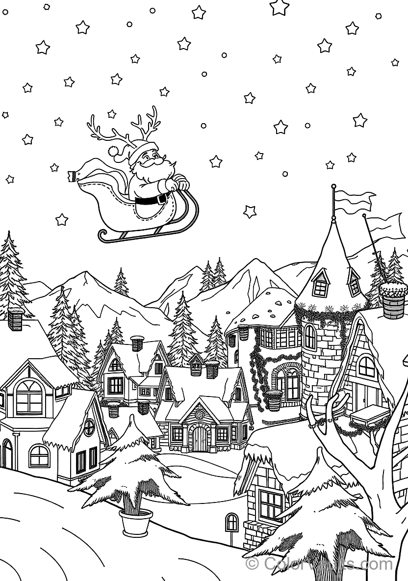 Cozy Fireplace mit Hanging Weihnachten Stockings